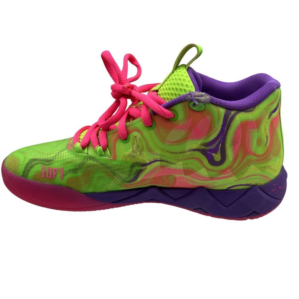 Puma MB.01 LaMelo Inverse Toxic Mens 8.5 Ball Shoes Neon Athletic Inverse Toxic - Picture 9 of 16